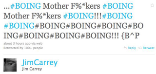 Illustration for article titled Jim Carrey Freaks Out On Twitter